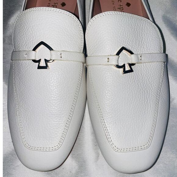 Kate Spade Cape Cod Spade Loafer - Women's Size 8.5 B - Flats In White - Picture 3 of 10
